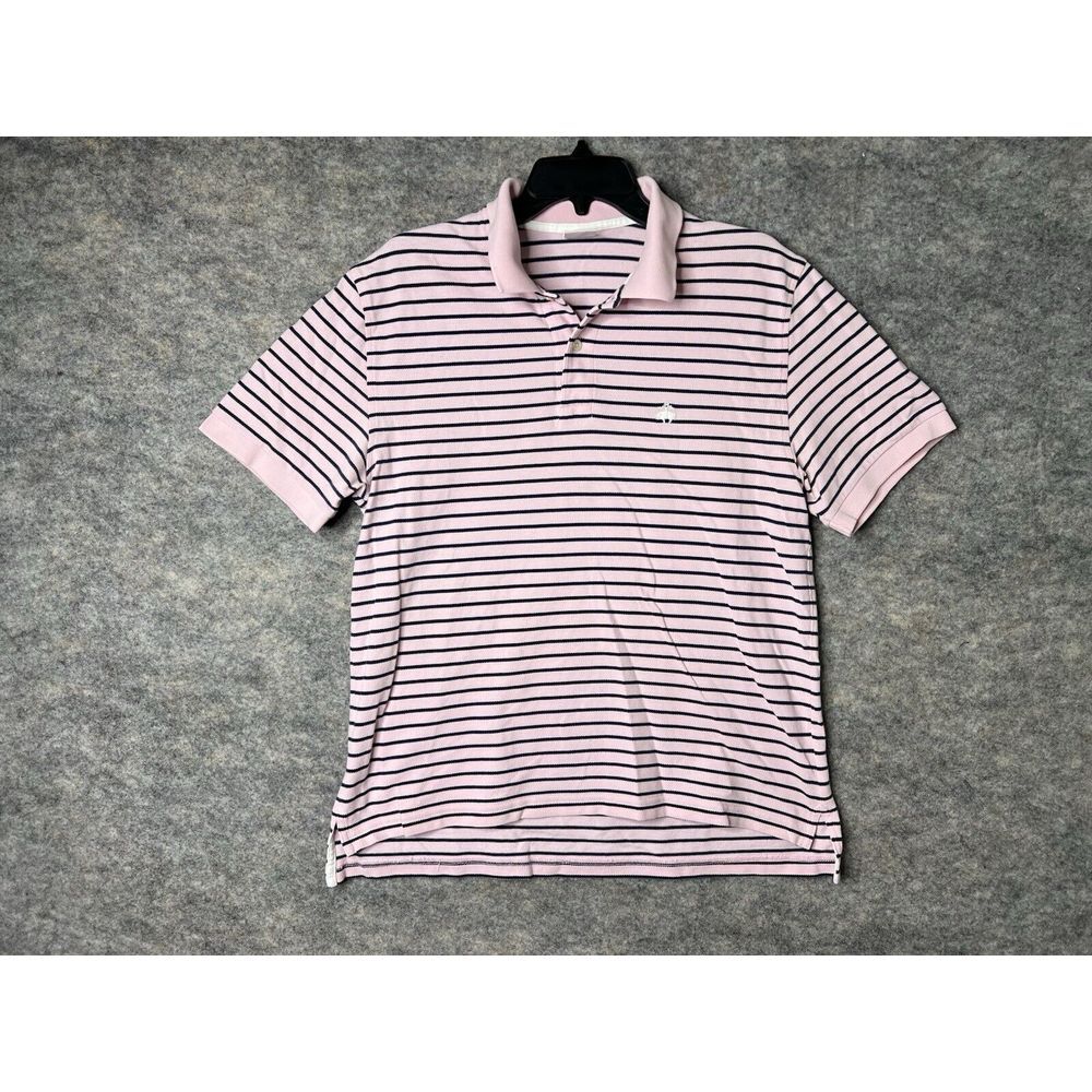 Brooks Brothers Shirt Mens Medium Pink Polo Golf Lightweight Casual 346